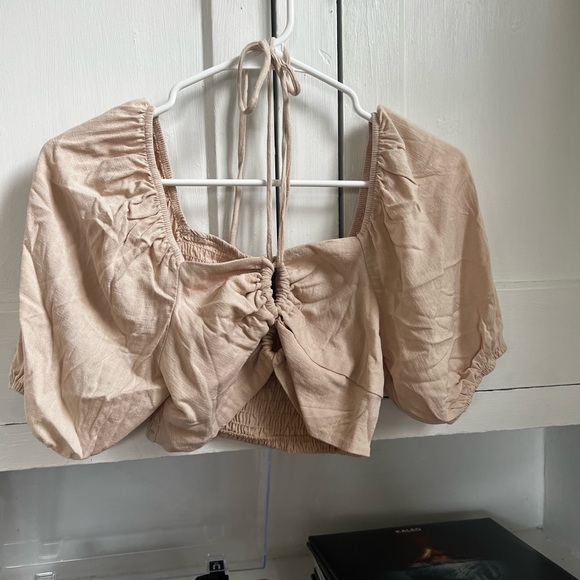 Wild Fable Halter Puff Sleeve Top - Picture 2 of 3